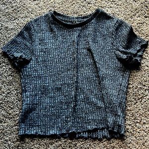 grey t-shirt, size medium, brand is shein